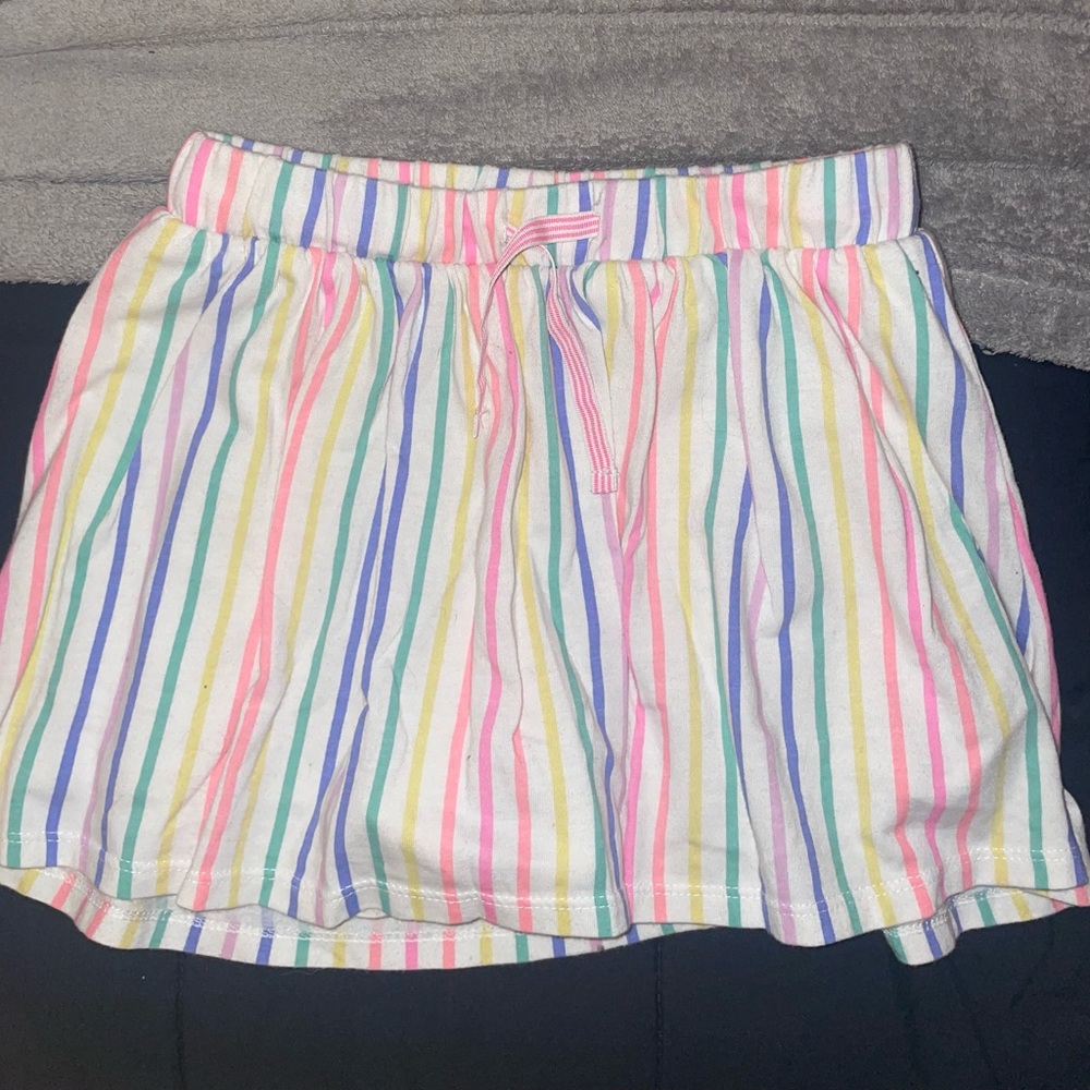 Girls Medium Adult X-Small Colorful Striped Lounge Skort
